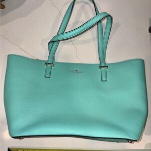 kate spade Aqua Leather Tote Bag